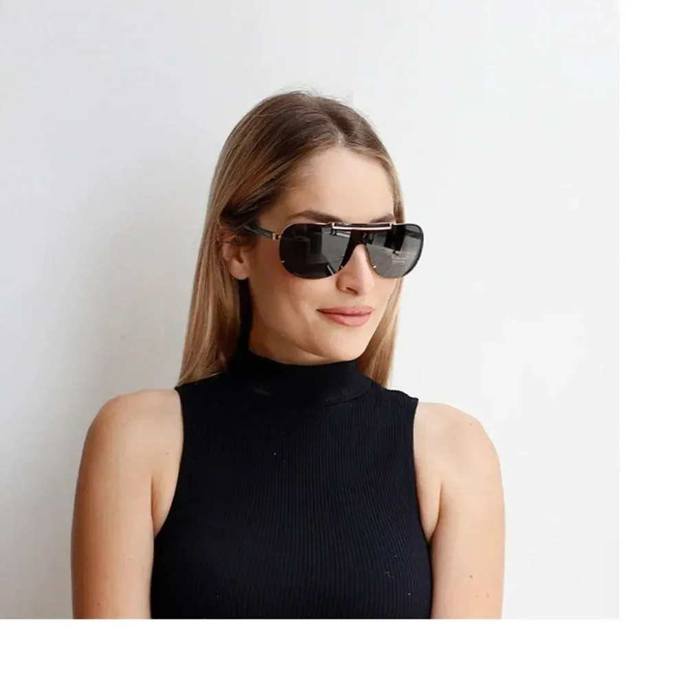 NEW Versace VE2140 100287 Black Gray Mirrored Shield Unisex Sunglasses